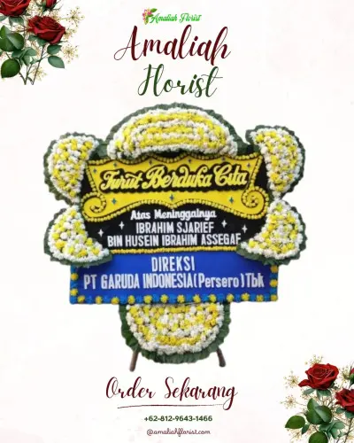Papan Bunga Duka di Babakan Asih